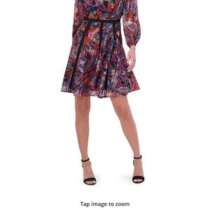 Multicolor Paisley Print Dress VINCE CAMUTO
